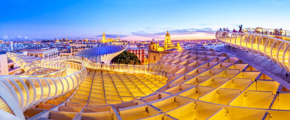Vue panoramique depuis le Metropol Parasol